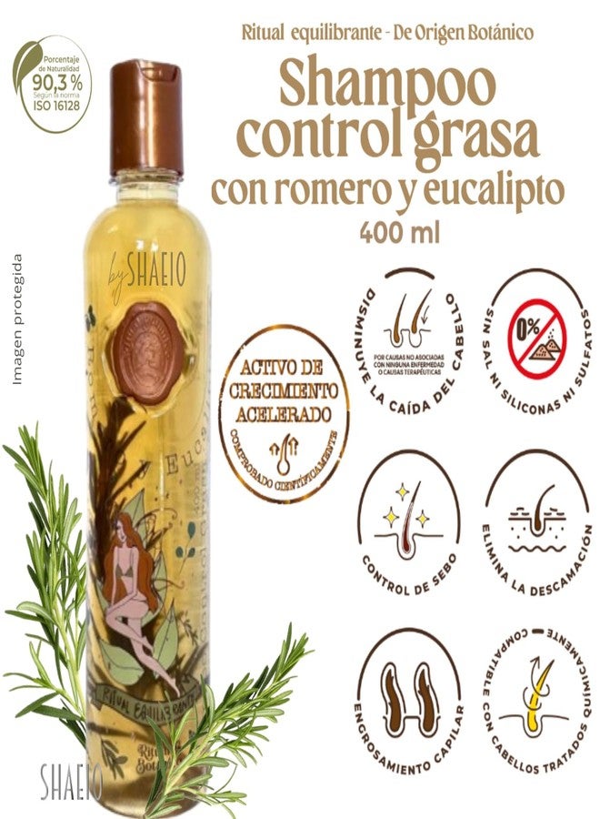 SHAEIO RITUAL BOTANICO KIT 3 Crecimiento Acelerado Ultra Reparador S.O.S de Origen Botánico: Shampoo de Romero, Mascarilla para el Cabello Bomba Capilar, Acondicionador Intensivo PLEX (+ OBSEQUIO TRENDY) - Image 2